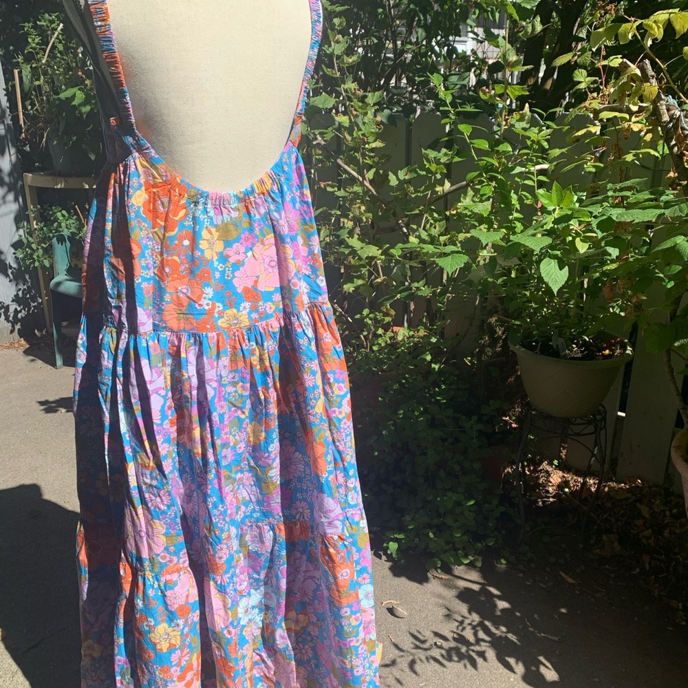 Free People Multicolor Floral Backless Dress - Picture 6 of 6